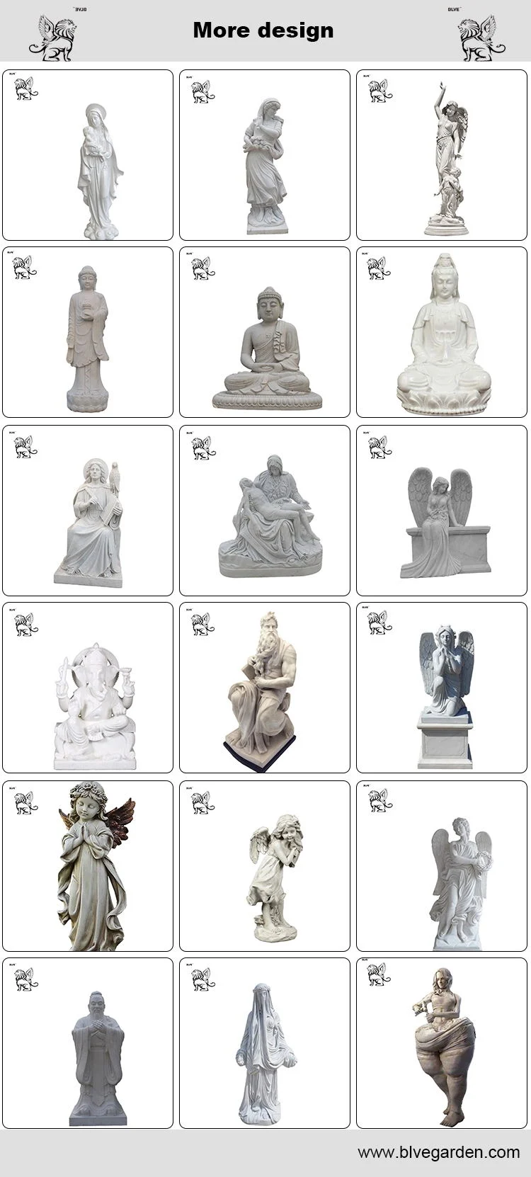 Supplier Buddha Marble Stone Kuan Yin Statue Sculpture Price Mfsg-49