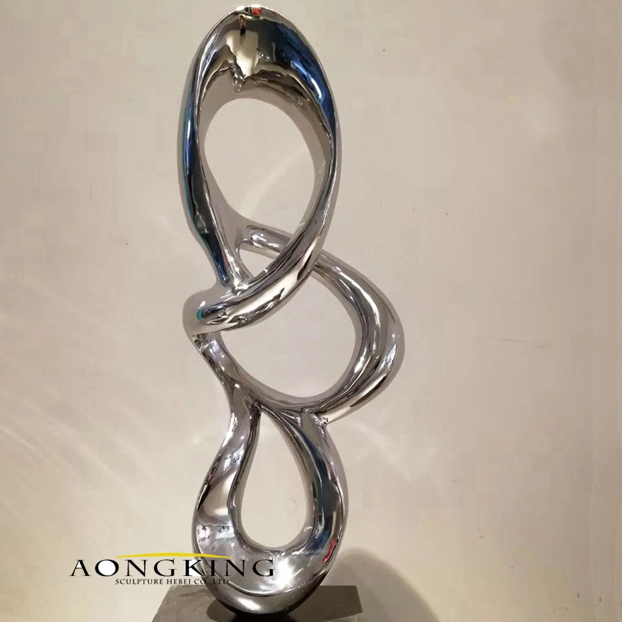 Hand-Made Forge Modern Abstract Art, Stainless Steel Sculpture