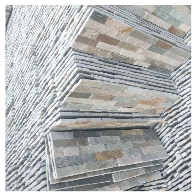 Multicolor Culture Stone Natural Slate Wall Cladding