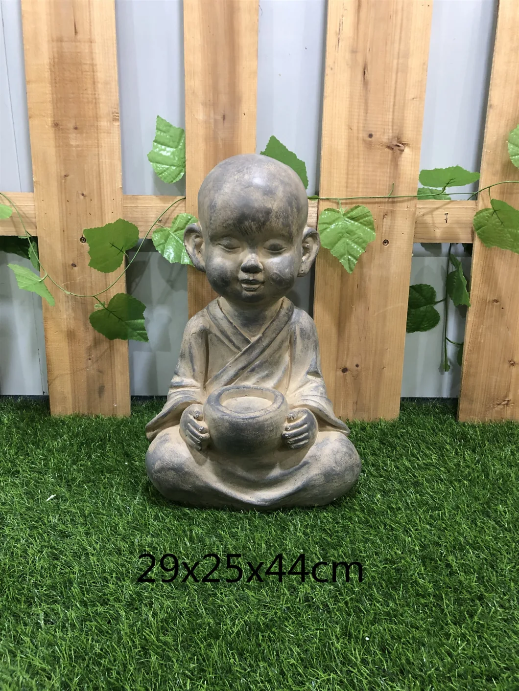 Decorative Resin Black Meditation Buddha Sitting Sculpture