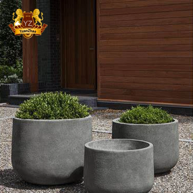 China Factory Supplier Natural Stone Marble Flowerpots for Sale with Low Price